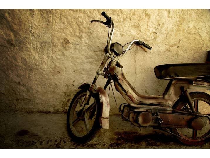 Fototapete PAPERMOON Altes Motorrad , bunt, B:1,5m L:1,11m, Vlies, Tapeten, Fototapete