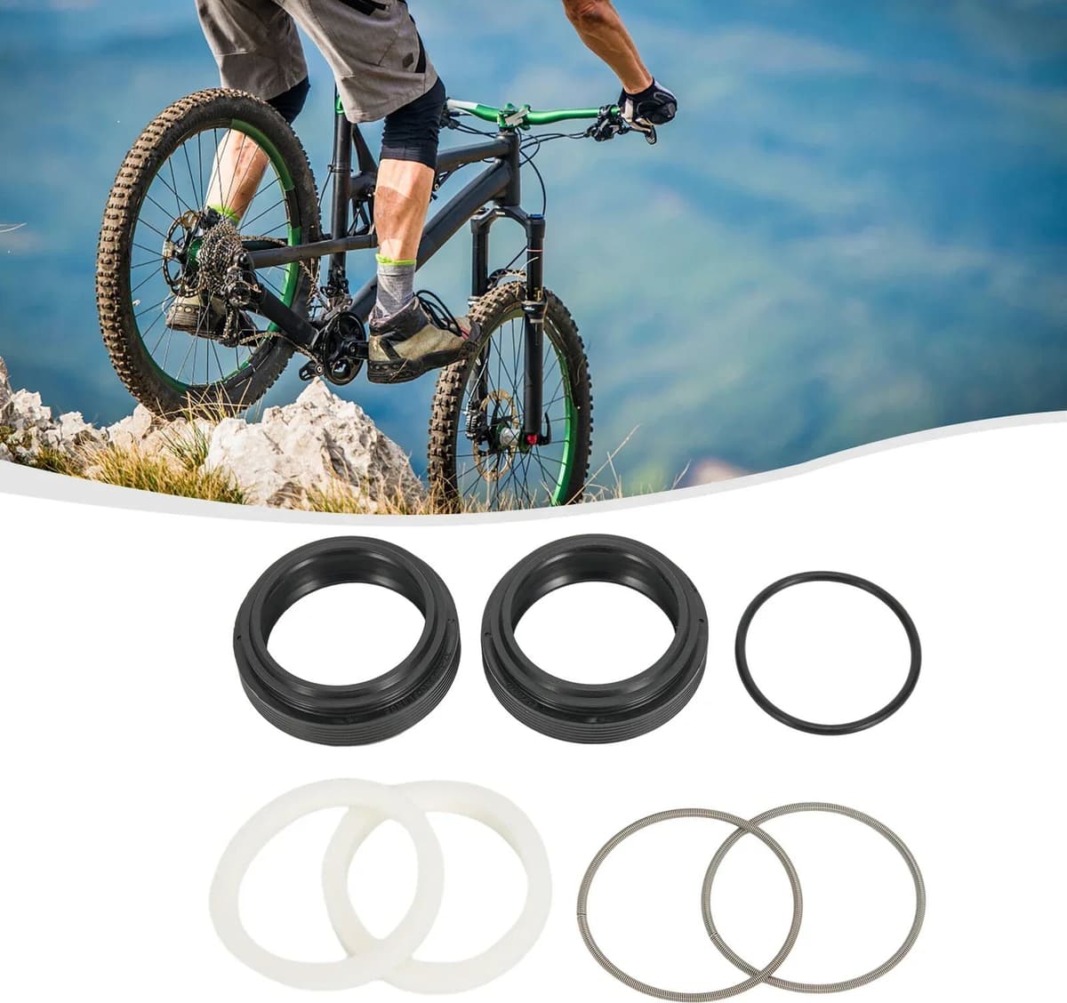 SPORTARC Bicycle Fork Dust Seal 30-40mm For FOX/For Rockshox/MANITOU/SR SUNTOUR Bike Parts