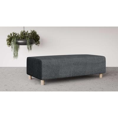 Polsterhocker OTTO HOME "Suyala", grau (anthrazit), B:153cm H:46cm T:66cm, 100% Polyester, Hocker, Polsterhocker