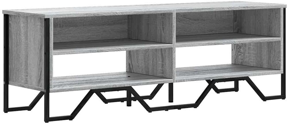 vidaXL Meuble TV sonoma gris 122x34x41 cm bois d'ingénierie