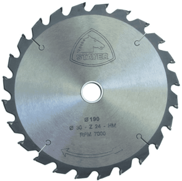 Disco Widia 24 Dentes Ø190mm para Madeira Stayer 2146