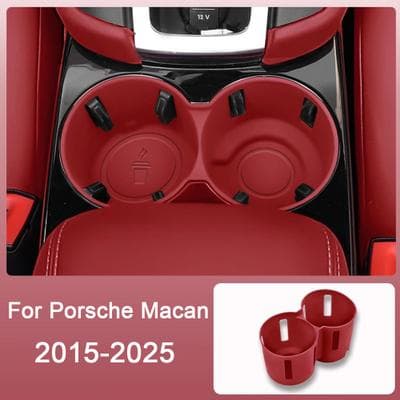 Of Wheels Deals Porsche Macan Waterproof Console Organizer And Cup Holder Insert red 1pc Cup Holder