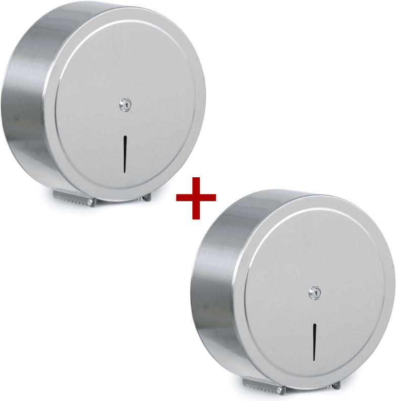 B2B Partner Zásobník na toaletní papír 1+1 ZDARMA, nerez, průměr 310x125 mm