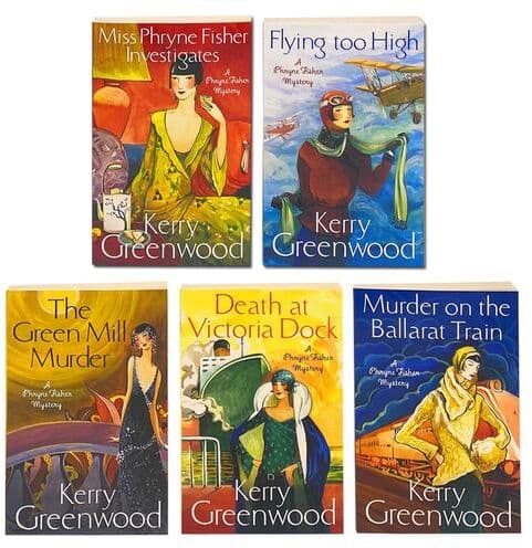 Little Brown Book Group Phryne Fisher 5 Book Set by Kerry Greenwood – Classic Murder Mystery Collection