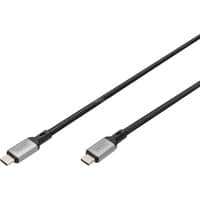 USB4 Gen 3x2 Kabel, USB-C Stecker > USB-C Stecker, 40Gbit/s schwarz/grau, 1 Meter, PD 3.1, Laden mit 240 Watt