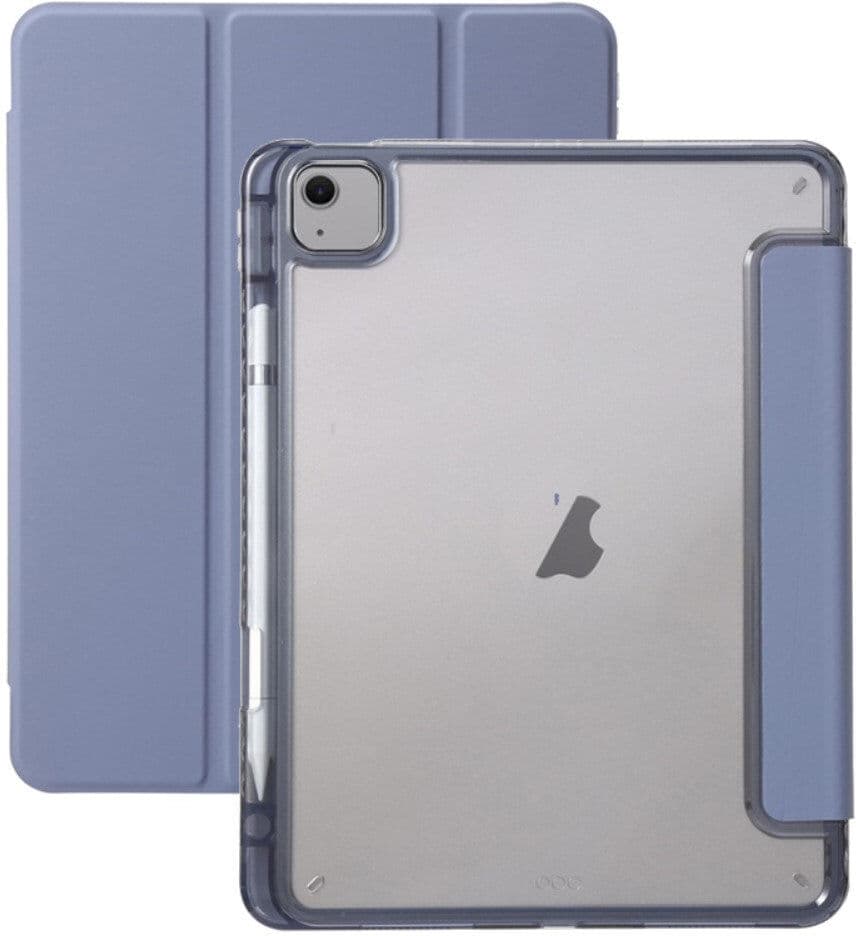 EIDERWOOD iPad Air 13" (2026 / 2025 / 2024) Tri-Fold Kunst Læder Cover m. Apple Pencil Holder - Lilla