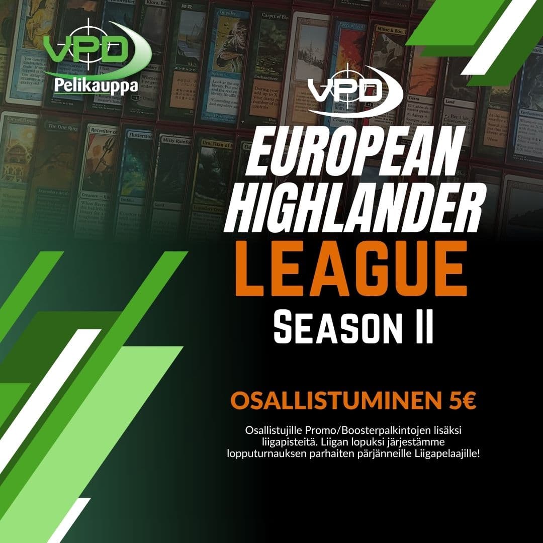 Mtg: EU Highlander S2 Liiga -osallistuminen 14.11.