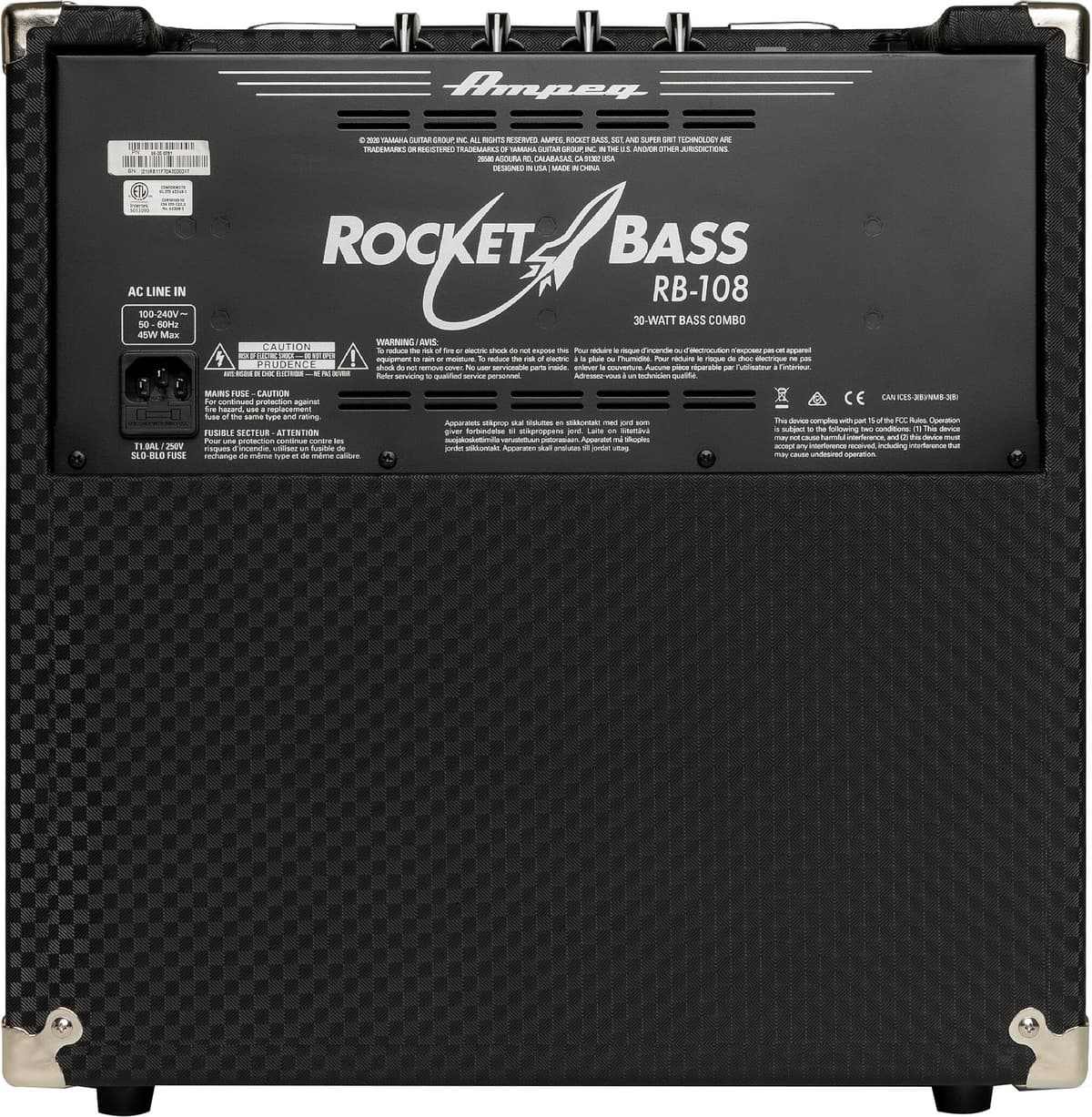 Ampeg RB-108 Combo de Baixo a Transístor 30W 8"