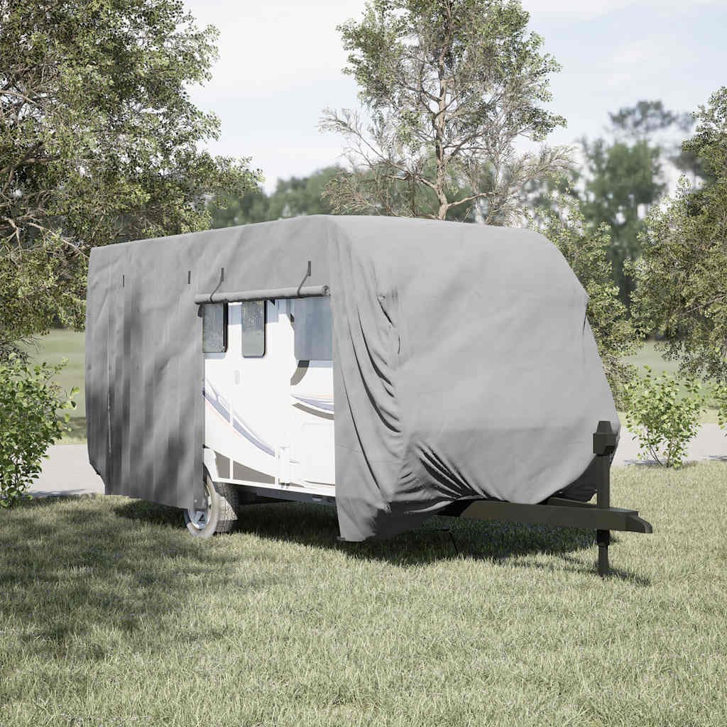 vidaXL Housse de caravane gris 610x250x220 cm tissu non tissé
