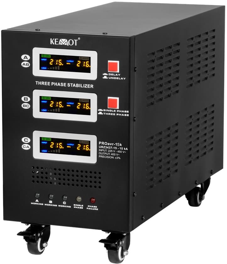 Estabilizador de Voltaje Automático Trifásico 15KVA (PROavr-15k) - KEMOT