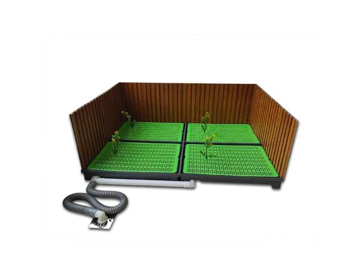 Toilette pour chien 28CM avec mur de protection, grande taille, combinaison pratique, bac à urine, chasse d'eau automatique, ventouse, tapis de sol