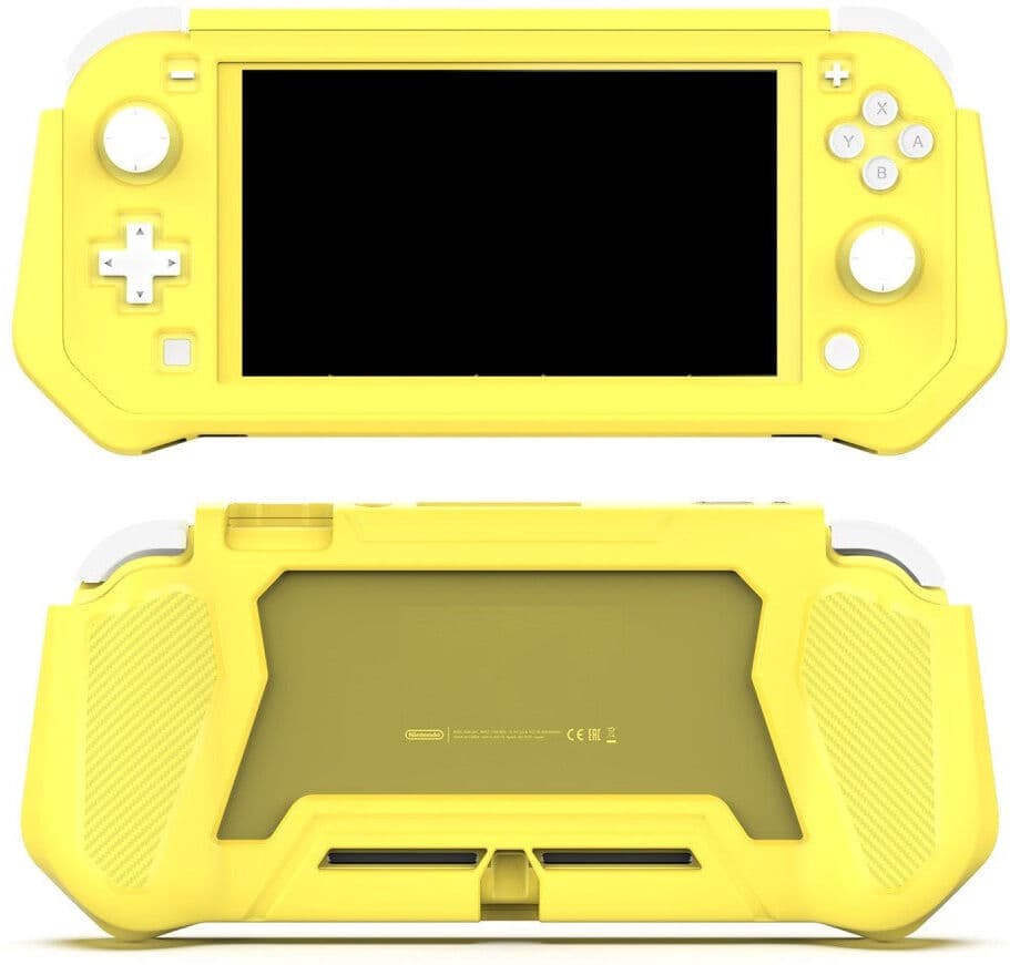 TABLETCOVERS.DK Nintendo Switch Lite 360° Plastik Cover m. Indbygget Skærmbeskyttelse - Gul