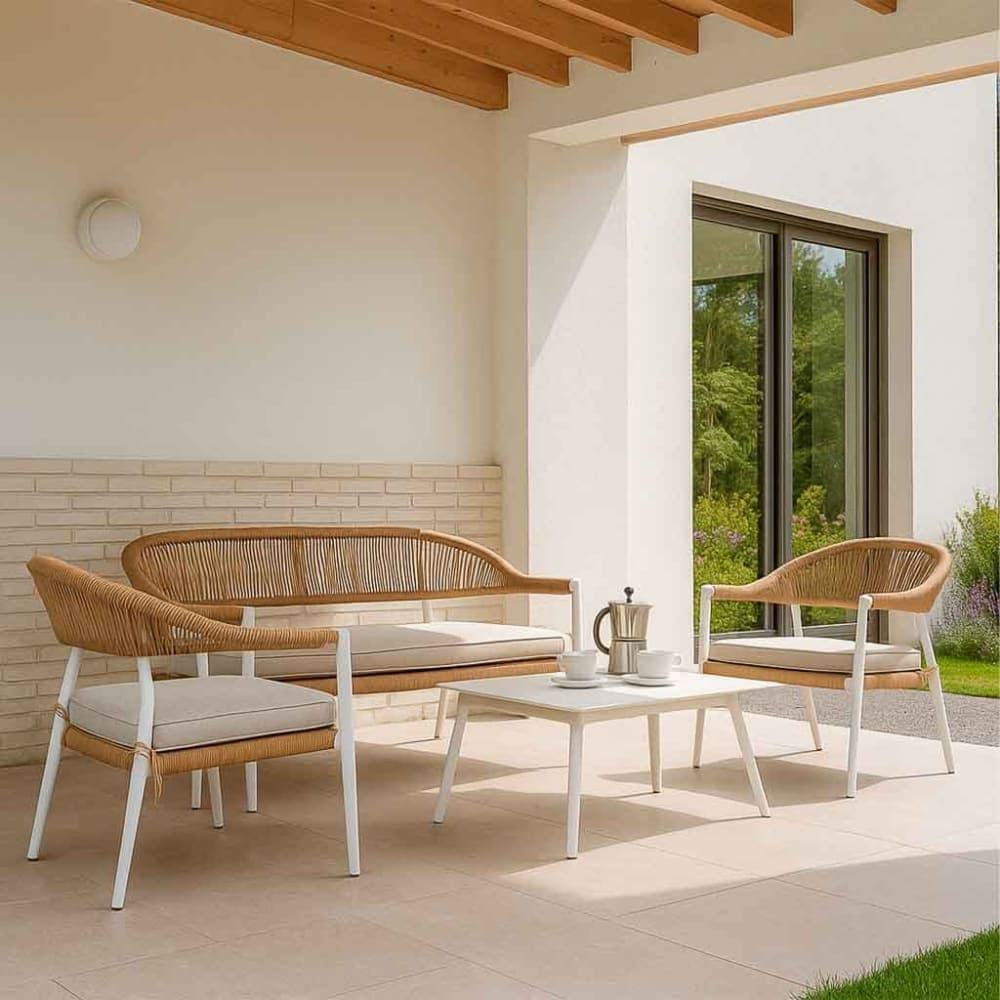 Wanderlust deco Mesa, sofa y 2 sillones multicolor 100x55x45,68x69x75,138x69x75
