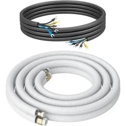 Kältebringer® 1-15m Kältemittelleitung 1/4“ + 3/8" Montage-Set für Split-Klimaanlage (5-adrig)