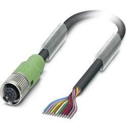 Phoenix Contact 1430640 Sensor-/Aktor-Steckverbinder, konfektioniert M12 Buchse, gerade 10.00 m Polzahl Sensoren: 12 1 St.