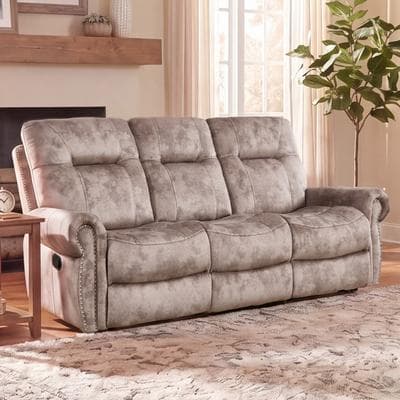 EBELLO Combinable Recliner Sofa Set with Center Console, Hidden Storage & Cup Holders, Electric Single, Manual Loveseat & 3-Seater Sofa