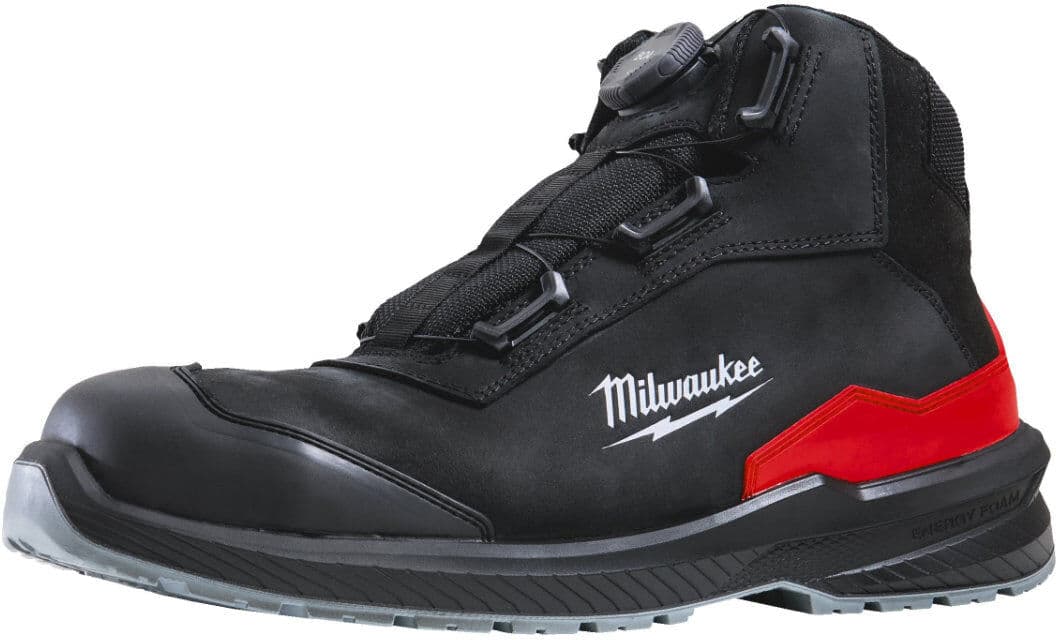 Milwaukee Scarpe antinfortunistiche Flextred S3S alte con BOA, tomaia in pelle