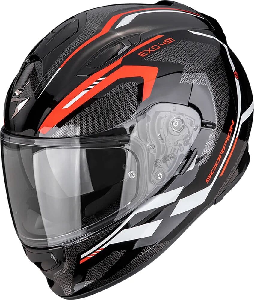 Scorpion Casco Integral Exo-491 Kripta Black / Red / White L