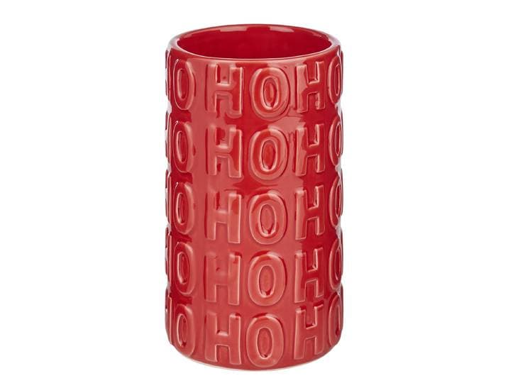 Vase HoHoHo 10 x 18 x 10cm Rot/Rot