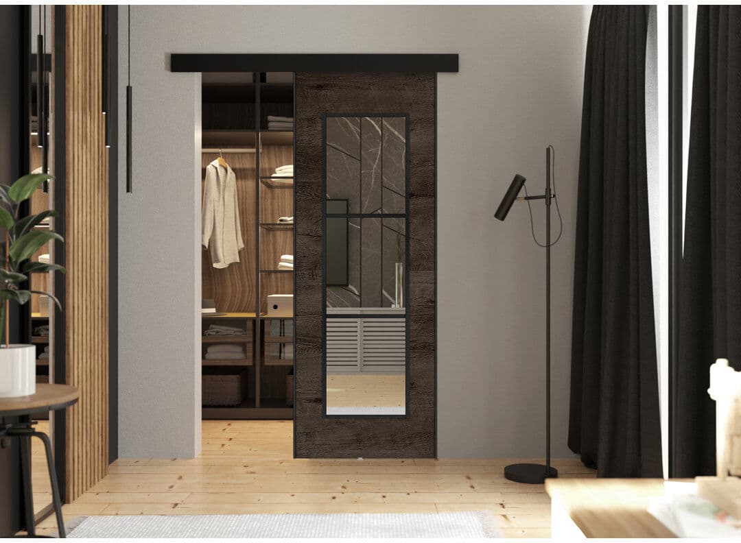 Brayden Studio DOOR TORI 1 Dark Ash 76cm x 205cm