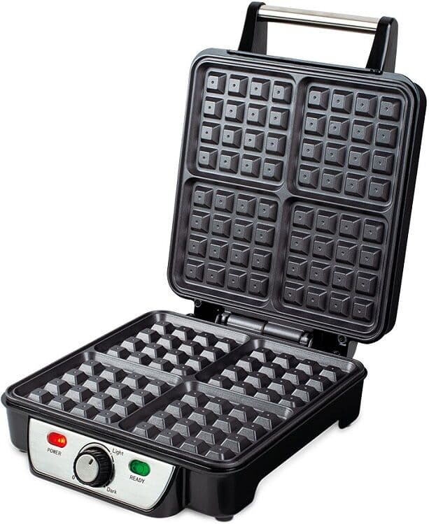 BERLINGERHAUS Gofrera 1100W (Negro/Oro Rosa) - BERLINGER HAUS