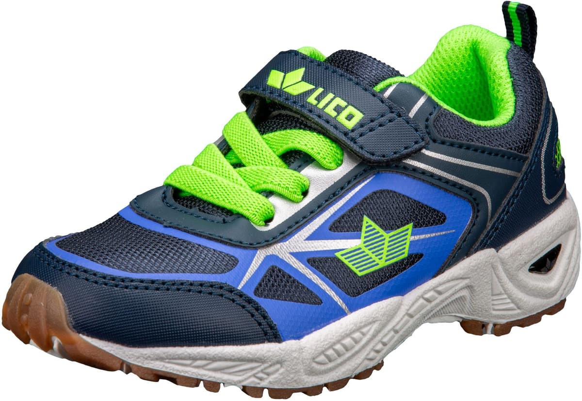 Hallenschuh LICO "Sportschuh Salford VS", Mädchen, Gr. 38, Textil, blau, Synthetik, Schuhe Hallenschuh blau 38, Textil