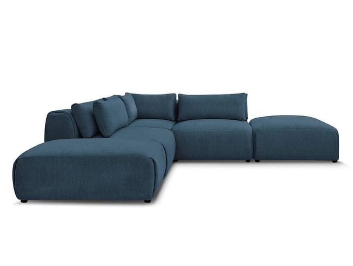 Ecksofa BOBOCHIC JANA Samt blau