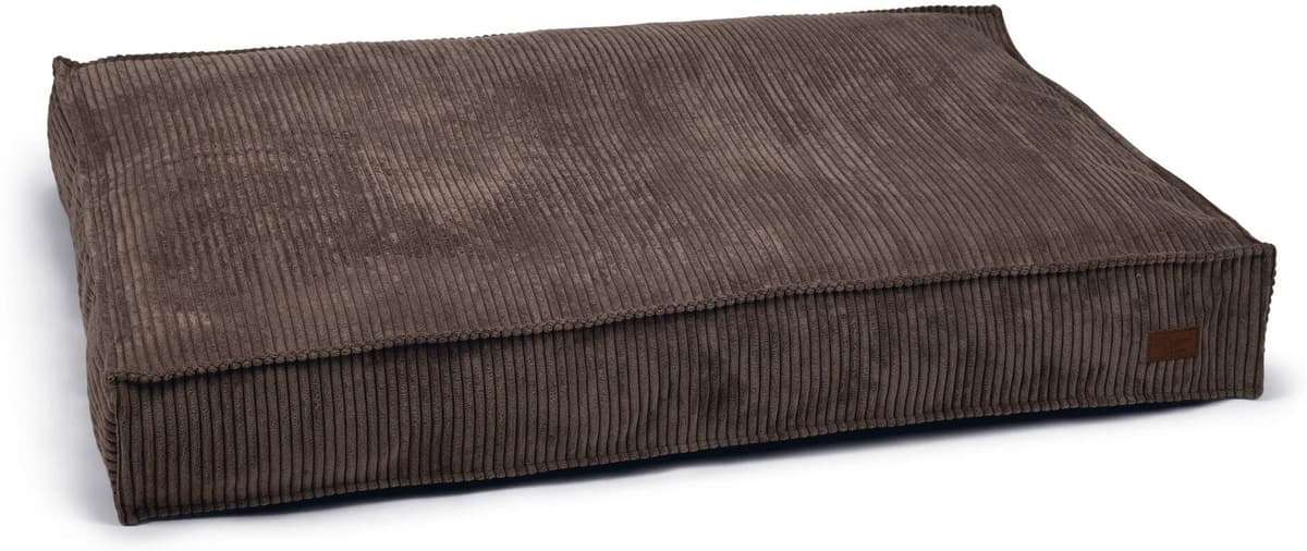 Tierbett DESIGNED BY LOTTE "Ribbed Braun 120x80x15cm", braun, B/H/L: 120cm x 15cm x 80cm, Tierbetten, Tierbett braun B/H/L: 120cm x 15cm x 80cm