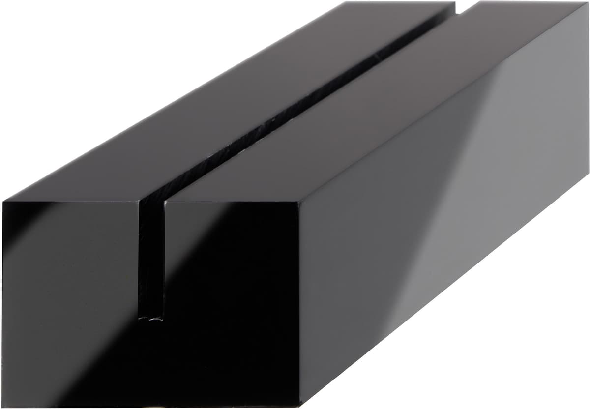 SPRINTIS 1 Portatarjetas de metacrilato, base para sistema de combinación variable MODUL negro   100 mm   brillante, acrílico (PMMA)