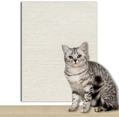 Uplift Picks Self Adhesive Cat Scratching Pad DIY Sofa Protector Carpet Mat For Cats white 40x200 Cm