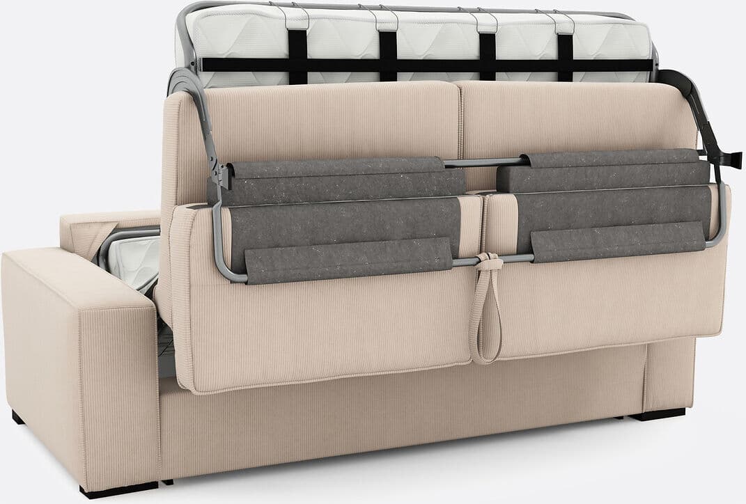LA REDOUTE INTERIEURS Canapé convertible, Premium HR, velours côtelé fines côtes, CECILIA