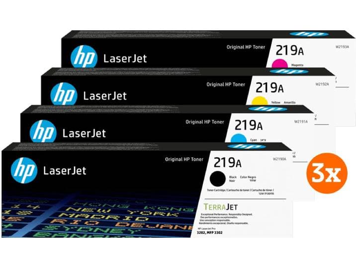 HP 219A LaserJet Toner Combo Pack (3 stuks)