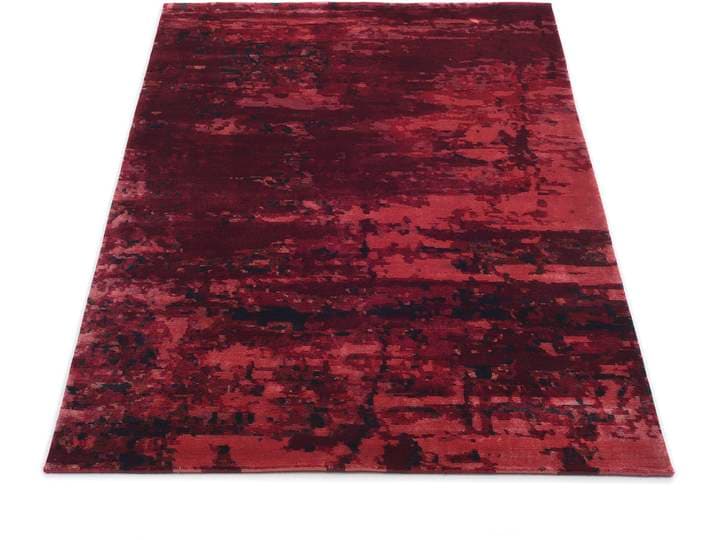 Teppich MUSTERRING ANGELES PILANO , rot (dunkelrot), B:200cm H:10mm L:300cm, Viskose, Teppiche, Teppich, exlcusive MUSTERRING DELUXE COLLECTION, Bambus-Viskose feine Knüpfung