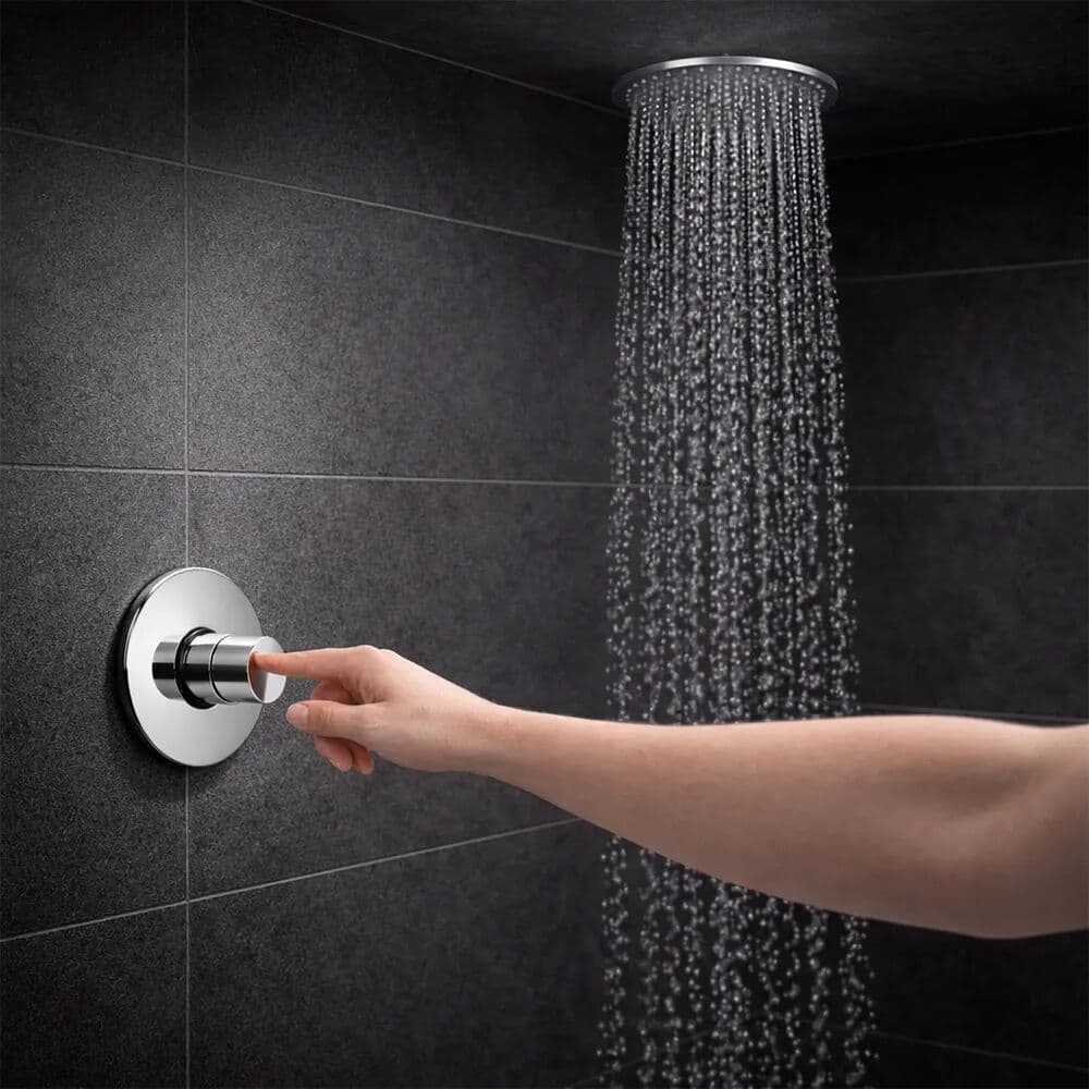 Homssy Grifo De Ducha Temporizado Con Pulsador Tap14037 Chrome One Size