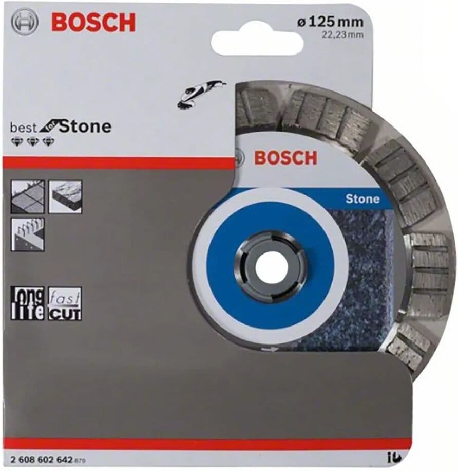 Bosch Disco De Corte De Diamante 125x2.2x12 Mm Grey One Size