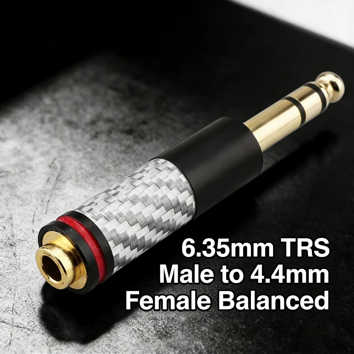 audiocrast HIFI Gold Plated 1/4 6.35mm TRS Male to 4.4mm Female Balanced Headphone Adapter Converter Aux Cable Audio Jack