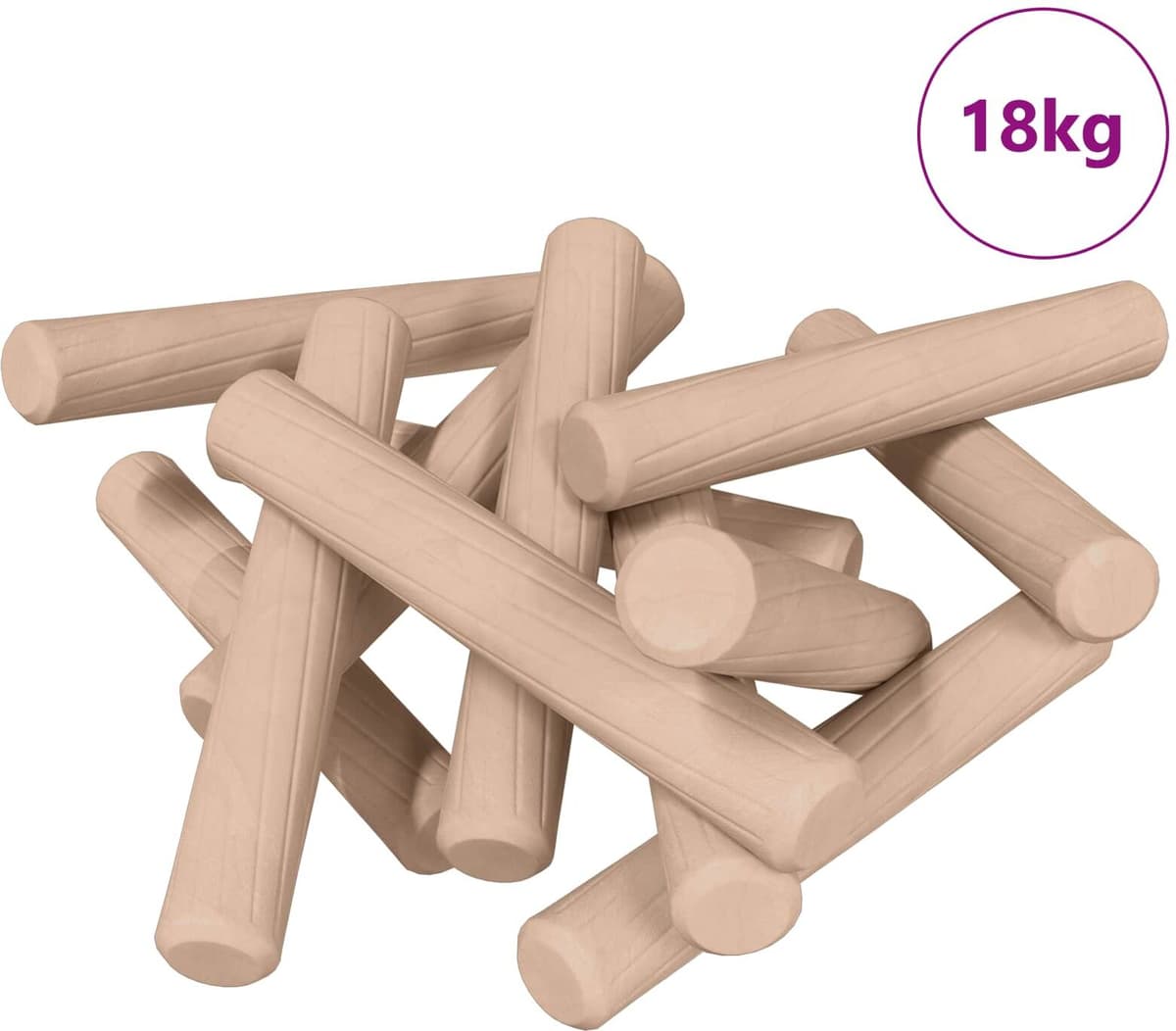 vidaXL Chevilles en bois 24000 pièces Marron Bois massif
