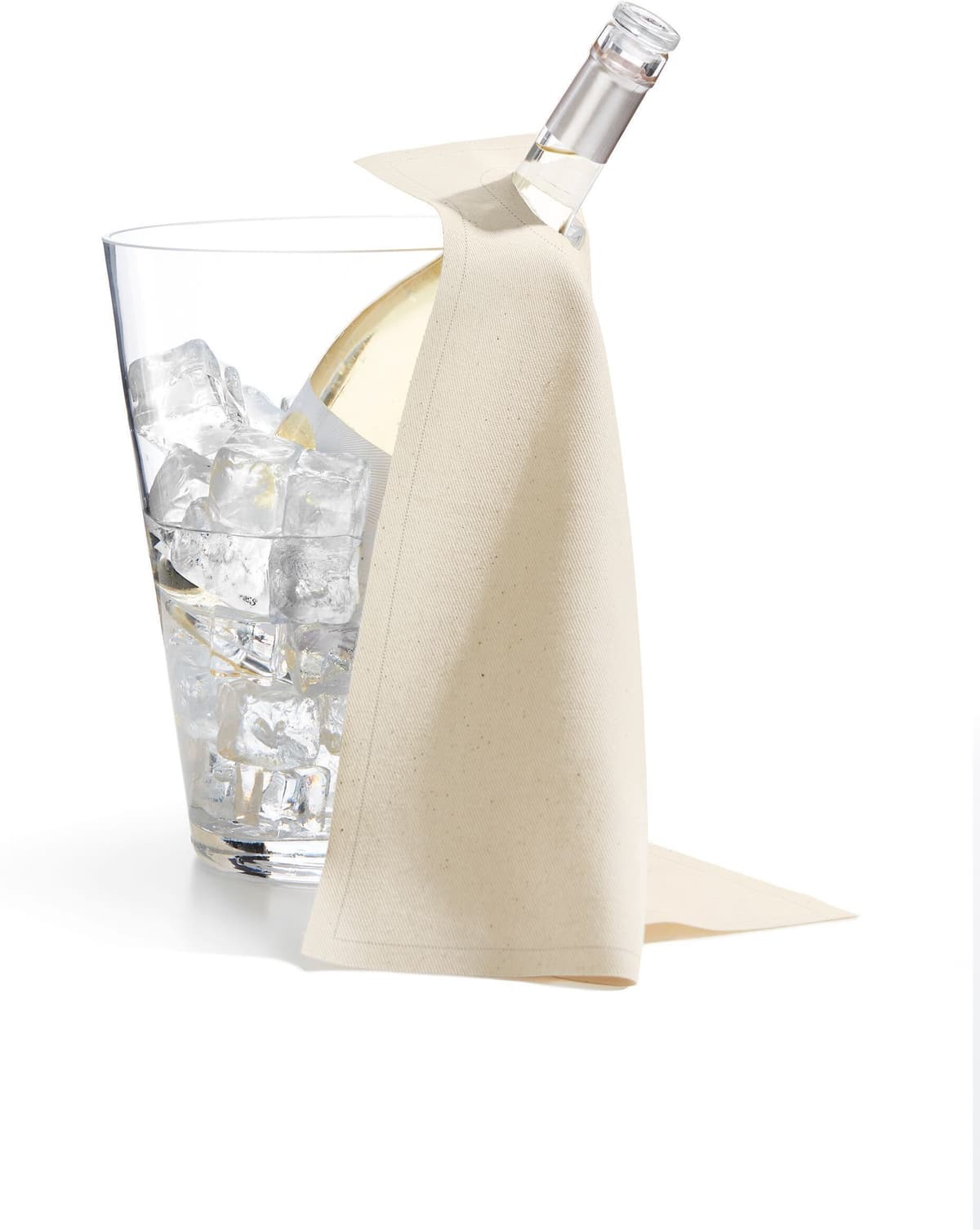Roll Drap Tovagliolo per Secchiello Ghiaccio 40x40 cm Naturale 12 Strappi