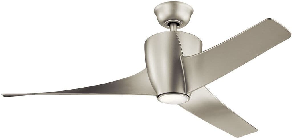 Metro Dixion 56 cm Ceiling Fan with LED Lights and with Light Kit Nickel 56cm