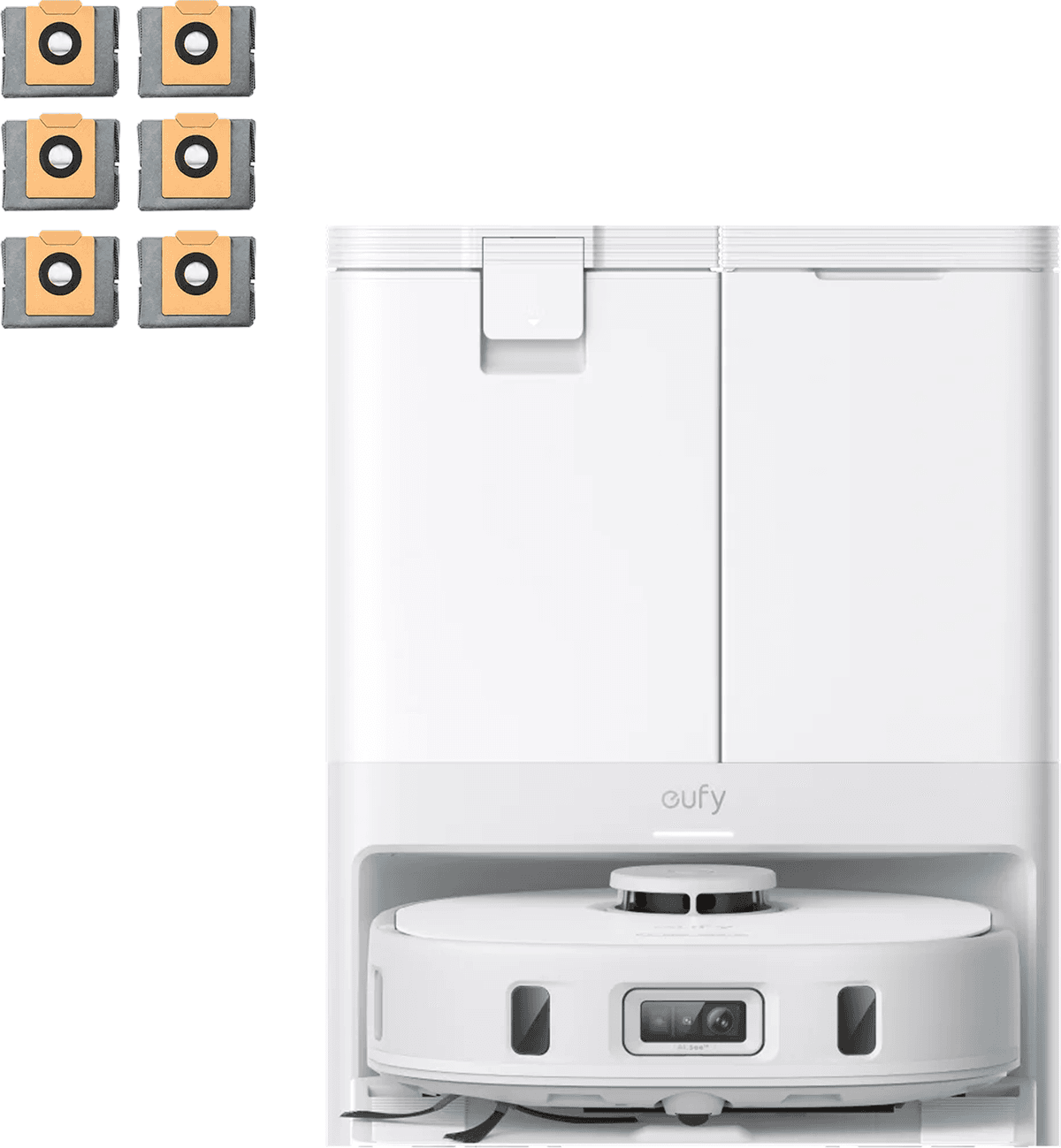 eufy X10 Pro Omni White with 6 Dust Bags White
