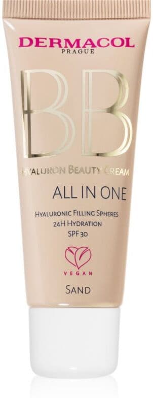Dermacol Hyaluron Beauty Cream feuchtigkeitsspendende BB Creme SPF 30 Farbton No.1 Sand 30 ml