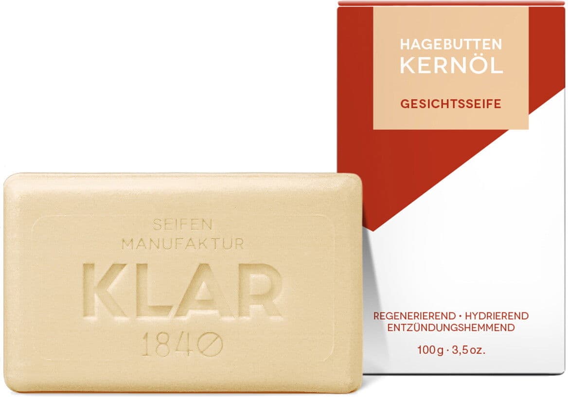 100g KLAR Rosehip seed oil facial soap