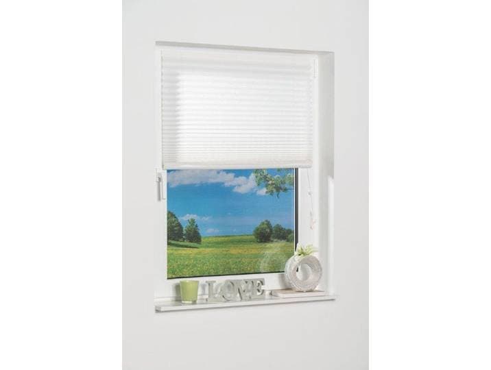 Plissee K-HOME COMO , wollweiß, B:115cm H:130cm, Plissees, Plissee