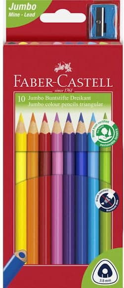 FÃ¤rgpenna FABER CASTELL Triangular 10/fp