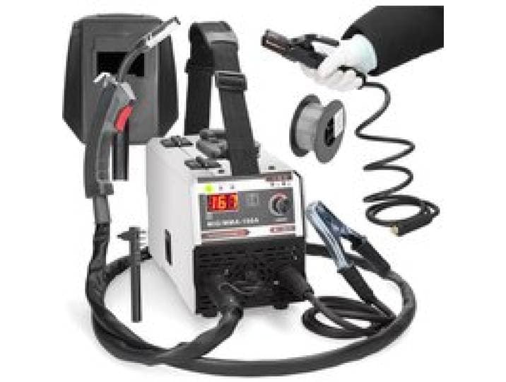 MIG MMA Lasapparaat 2-in-1 220V Inverter IGBT Automatische Draadaanvoer Contactlas Gasbooglasapparaat