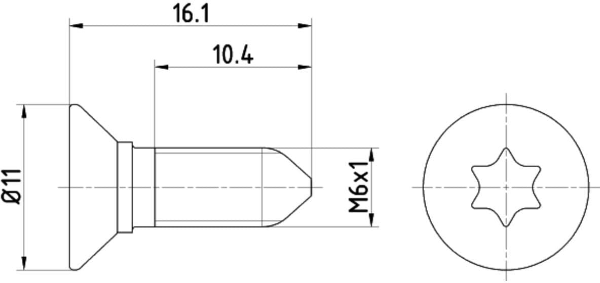 Vis, disque de frein TEXTAR TPM0008