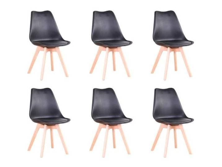 BenyLed Lot de 6 Chaises de Salle à Manger Style Design Scandinave Noir