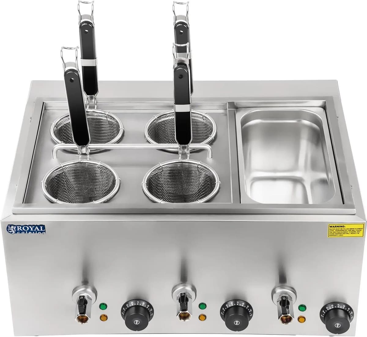 Royal Catering Varič cestovín so 4 košíkmi a GN 1/3 nádobou 10010234