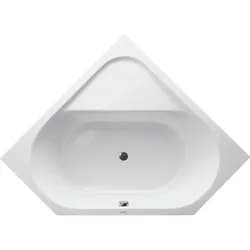 Duravit Badewanne „D-Code“ eck 1400 × 1400 mm, Mittelablauf in Weiß