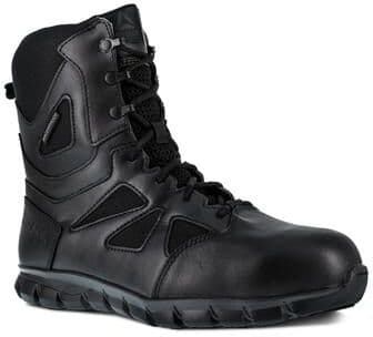 "Reebok Work Sublite Cushion Tactical 8"" CT - Mens 7.5 Black Boot Medium"